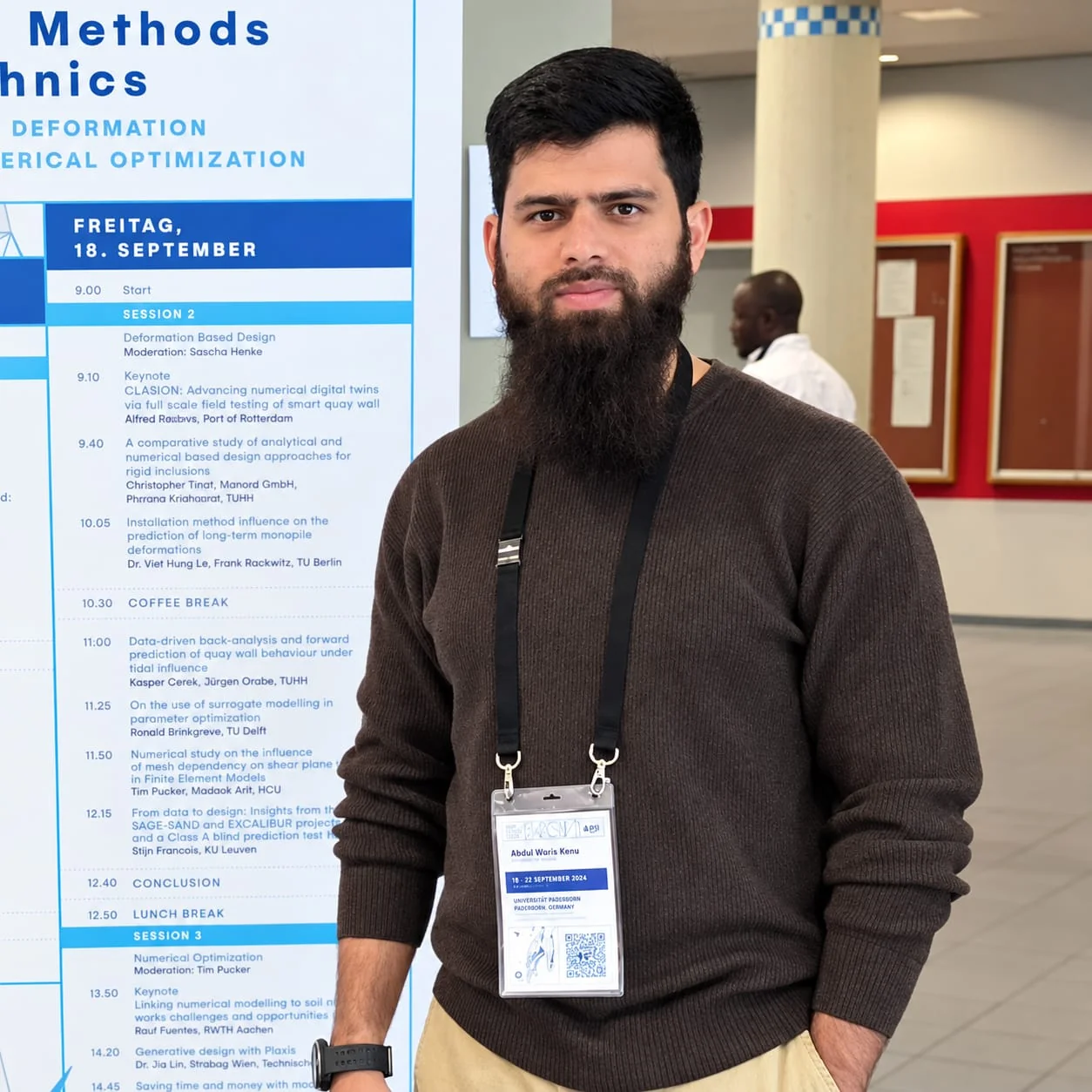 Dr. Abdul Waris at an engineering conference